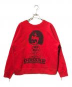 Godard haberdasheryゴダール ハバダッシェリー）の古着「プリントスウェット」｜レッド