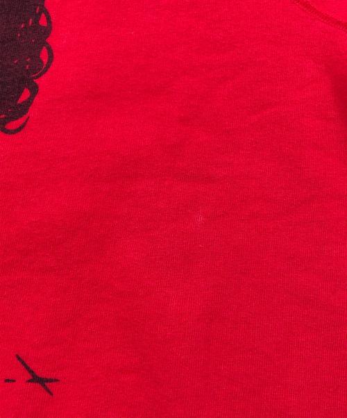 Godard haberdashery（ゴダール ハバダッシェリー）Godard haberdashery (ゴダール ハバダッシェリー) プリントスウェット レッド サイズ:Ｓの古着・服飾アイテム