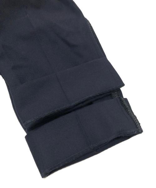 m's braque（エムズブラック）m's braque (エムズブラック) サイドラインウールナイロンスラックス ネイビー サイズ:SIZE 38の古着・服飾アイテム