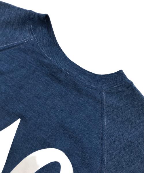 BALFOUR（バルフォア）BALFOUR (バルフォア) S/S プリント ラグランスウェット/半袖スウェット ブルー サイズ:Lの古着・服飾アイテム