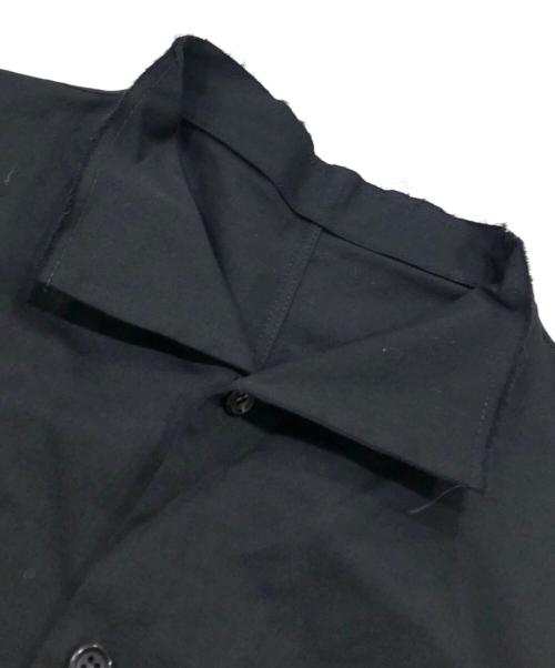 YOHJI YAMAMOTO（ヨウジヤマモト）YOHJI YAMAMOTO (ヨウジヤマモト) ビッグオープンカラーシャツ ブラック サイズ:2の古着・服飾アイテム