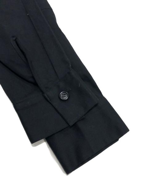 YOHJI YAMAMOTO（ヨウジヤマモト）YOHJI YAMAMOTO (ヨウジヤマモト) ビッグオープンカラーシャツ ブラック サイズ:2の古着・服飾アイテム