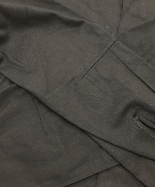 YOHJI YAMAMOTO（ヨウジヤマモト）YOHJI YAMAMOTO (ヨウジヤマモト) ビッグオープンカラーシャツ ブラック サイズ:2の古着・服飾アイテム