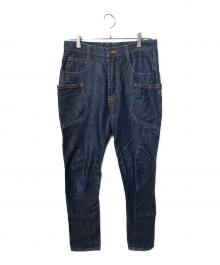 GRIP SWANY（グリップスワニー）の古着「サルエルキャンプデニムパンツ」｜インディゴ