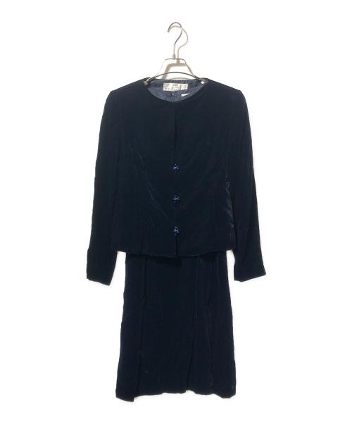 BALENCIAGA（バレンシアガ）BALENCIAGA (バレンシアガ) ベロアセットアップ ネイビー サイズ:38の古着・服飾アイテム