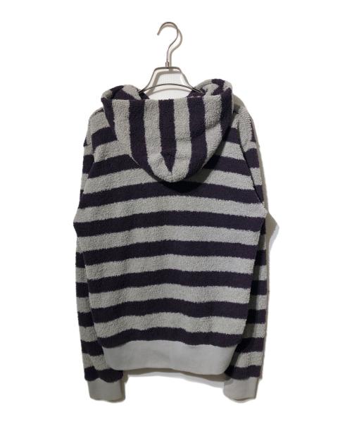 Hysteric Glamour（ヒステリックグラマー）Hysteric Glamour (ヒステリックグラマー) フリースボーダー ジップパーカー パープル サイズ:Mの古着・服飾アイテム