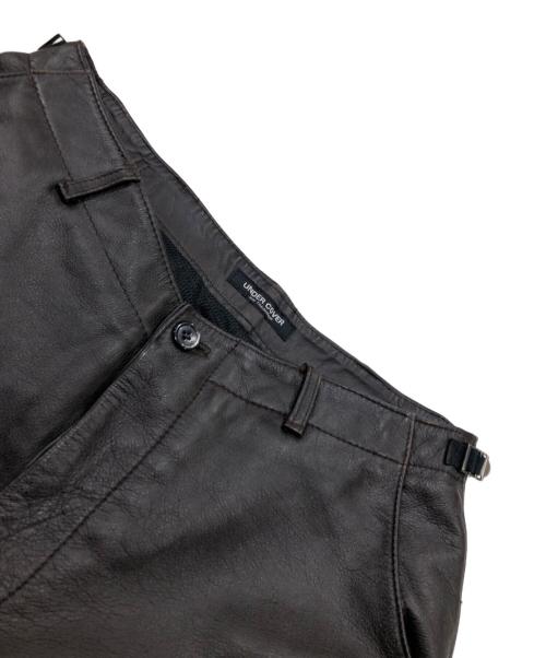 UNDERCOVERISM（アンダーカバーイズム）UNDERCOVERISM (アンダーカバー) アーカイブレザークロップドパンツ ブラウン サイズ:表記なしの古着・服飾アイテム