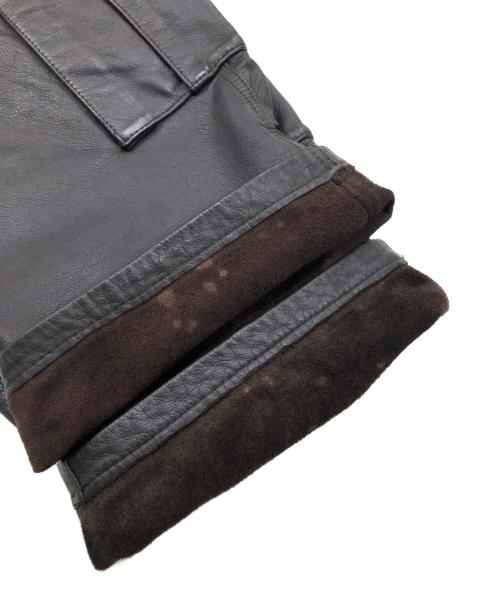 UNDERCOVERISM（アンダーカバーイズム）UNDERCOVERISM (アンダーカバー) アーカイブレザークロップドパンツ ブラウン サイズ:表記なしの古着・服飾アイテム