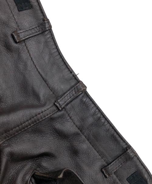 UNDERCOVERISM（アンダーカバーイズム）UNDERCOVERISM (アンダーカバー) アーカイブレザークロップドパンツ ブラウン サイズ:表記なしの古着・服飾アイテム