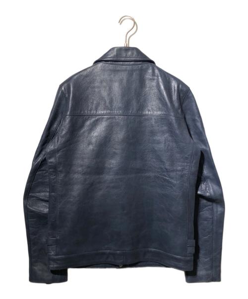 UNDERCOVERISM（アンダーカバーイズム）UNDERCOVERISM (アンダーカバーイズム) ダブルライダースジャケット ブルー サイズ:3の古着・服飾アイテム