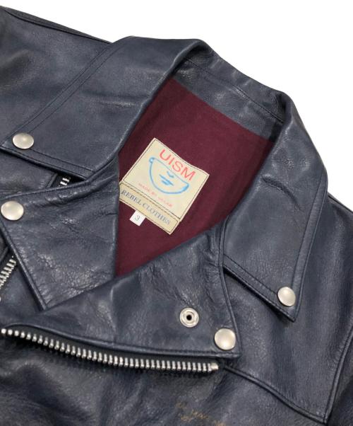 UNDERCOVERISM（アンダーカバーイズム）UNDERCOVERISM (アンダーカバーイズム) ダブルライダースジャケット ブルー サイズ:3の古着・服飾アイテム