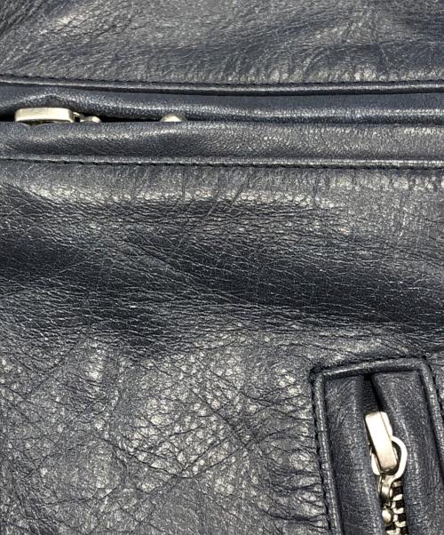 UNDERCOVERISM（アンダーカバーイズム）UNDERCOVERISM (アンダーカバーイズム) ダブルライダースジャケット ブルー サイズ:3の古着・服飾アイテム