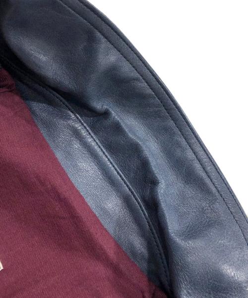 UNDERCOVERISM（アンダーカバーイズム）UNDERCOVERISM (アンダーカバーイズム) ダブルライダースジャケット ブルー サイズ:3の古着・服飾アイテム