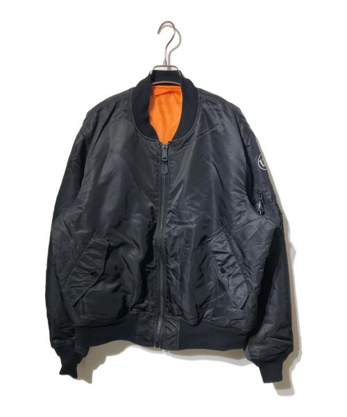 ALPHA（アルファ）ALPHA (アルファ) LORO PIANA (ロロピアーナ) uniform experiment (ユニフォームエクスペリメント) トリプルネームカスタムジャケット ブラック サイズ:XLの古着・服飾アイテム