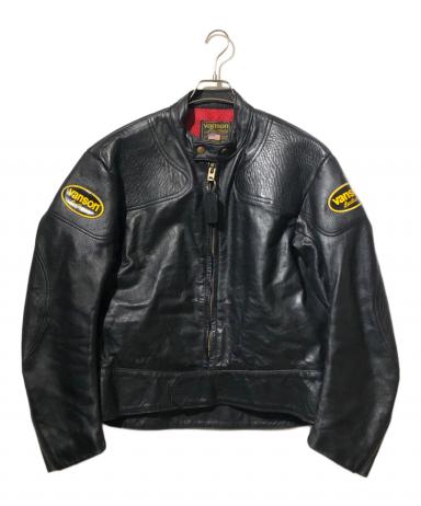 vanson レザージャケット 36 イエロー/ブラック VANSON - バンソン 9TJ イエローブラック 36の通販 by Hal's shop