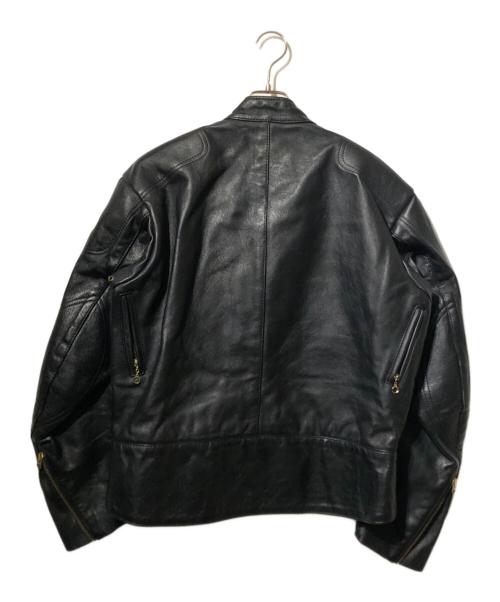 VANSON（バンソン）VANSON (バンソン) レザージャケット ブラック サイズ:44の古着・服飾アイテム