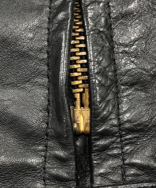 VANSON（バンソン）VANSON (バンソン) レザージャケット ブラック サイズ:44の古着・服飾アイテム