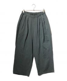 ANCELLM（アンセルム）の古着「WISM別注 タックスウェットパンツ」｜カーキ