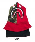A BATHING APEア ベイシング エイプ）の古着「1ST CAMO SHARK FACE MASK HOODIE / バラクラバ」｜マルチカラー