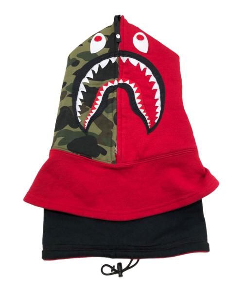 A BATHING APE（ア ベイシング エイプ）A BATHING APE (ア ベイシング エイプ) 1ST CAMO SHARK FACE MASK HOODIE / バラクラバ マルチカラーの古着・服飾アイテム