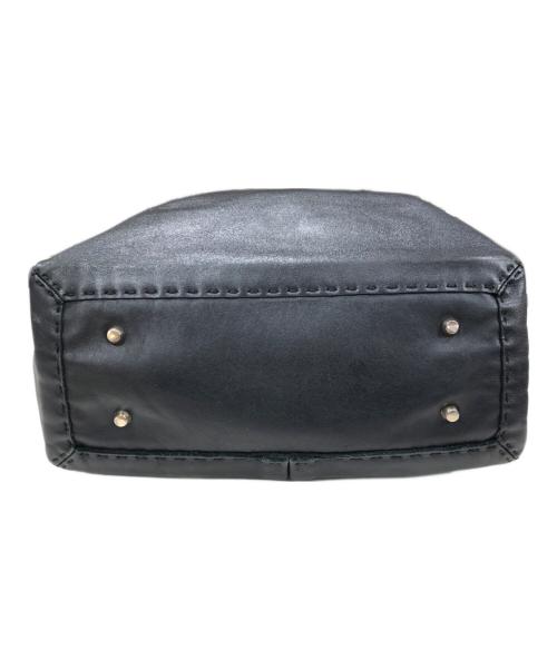 ANYA HINDMARCH（アニヤ・ハインドマーチ）ANYA HINDMARCH (アニヤ・ハインドマーチ) BITS BOBS NEVIS RAW SMALL ブラックの古着・服飾アイテム