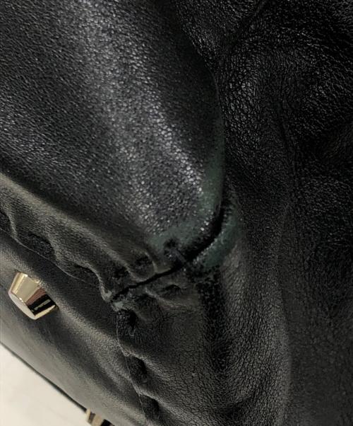 ANYA HINDMARCH（アニヤ・ハインドマーチ）ANYA HINDMARCH (アニヤ・ハインドマーチ) BITS BOBS NEVIS RAW SMALL ブラックの古着・服飾アイテム