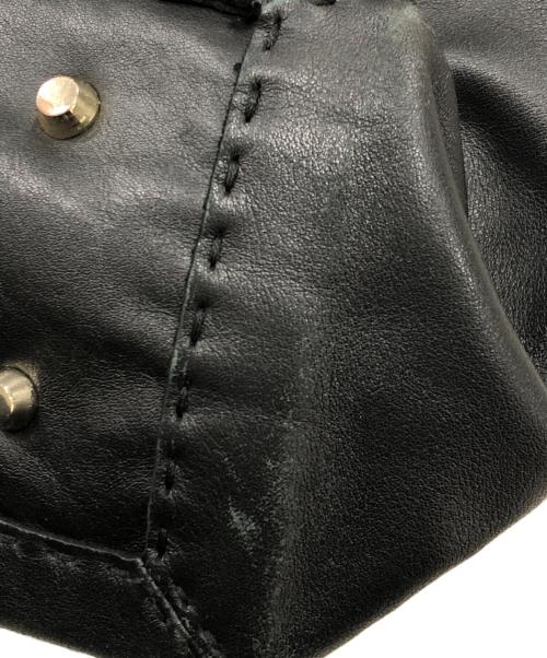 ANYA HINDMARCH（アニヤ・ハインドマーチ）ANYA HINDMARCH (アニヤ・ハインドマーチ) BITS BOBS NEVIS RAW SMALL ブラックの古着・服飾アイテム