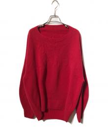 Spick and Span（スピックアンドスパン）の古着「ニュアンスコクーンシルエットニット」｜レッド