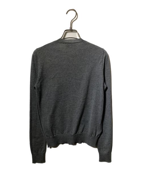 PRADA（プラダ）PRADA (プラダ) ウールクルーカーディガン グレー サイズ:38の古着・服飾アイテム