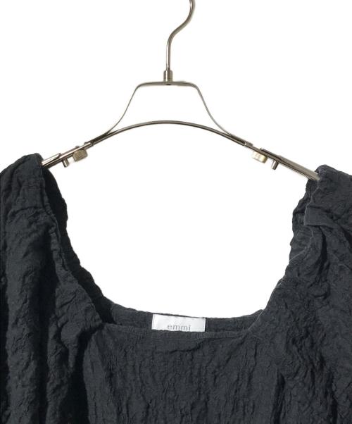 emmi atelier（エミアトリエ）emmi atelier (エミアトリエ) ワッシャーコットンワンピース ネイビー サイズ:SIZE Mの古着・服飾アイテム