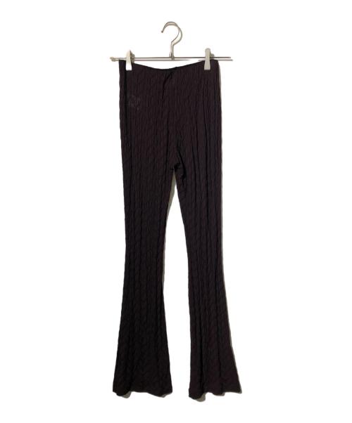 FETICO（フェティコ）FETICO (フェティコ) レーヨンミックスパンツ/レギンスパンツ ブラウン サイズ:1の古着・服飾アイテム