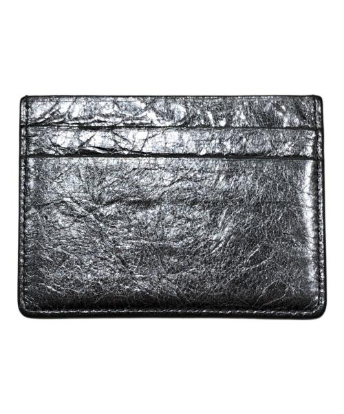 JIL SANDER（ジルサンダー）JIL SANDER (ジルサンダー) ロゴレザーカードケース シルバーの古着・服飾アイテム