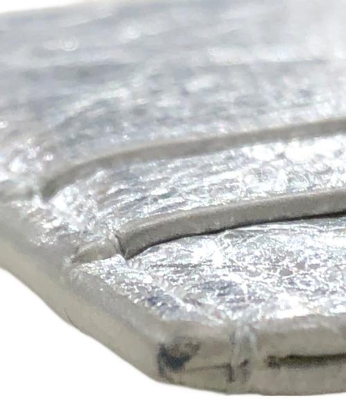 JIL SANDER（ジルサンダー）JIL SANDER (ジルサンダー) ロゴレザーカードケース シルバーの古着・服飾アイテム