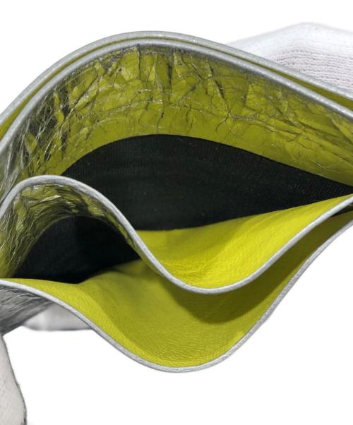 JIL SANDER（ジルサンダー）JIL SANDER (ジルサンダー) ロゴレザーカードケース シルバーの古着・服飾アイテム