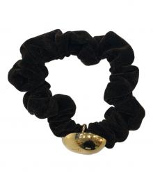 LETICIA（レティシア）の古着「エッグ ベルベット シュシュ」｜ブラウン