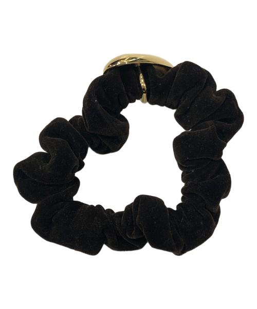 LETICIA（レティシア）LETICIA (レティシア) エッグ ベルベット シュシュ ブラウンの古着・服飾アイテム