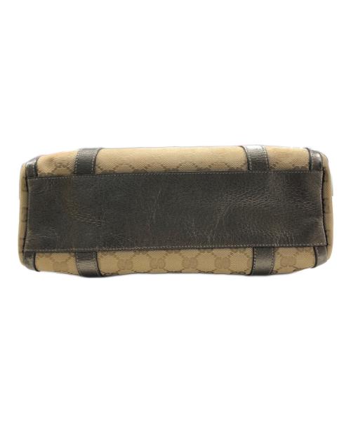 GUCCI（グッチ）GUCCI (グッチ) キャンバスミニボストンバッグ ベージュの古着・服飾アイテム