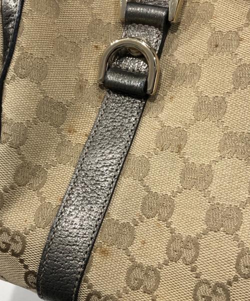 GUCCI（グッチ）GUCCI (グッチ) キャンバスミニボストンバッグ ベージュの古着・服飾アイテム