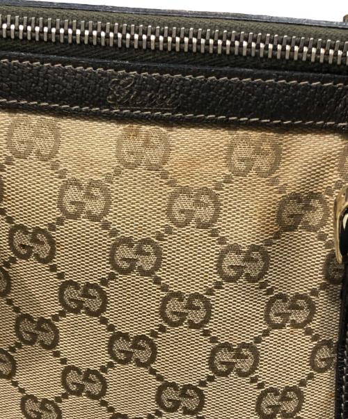 GUCCI（グッチ）GUCCI (グッチ) キャンバスミニボストンバッグ ベージュの古着・服飾アイテム