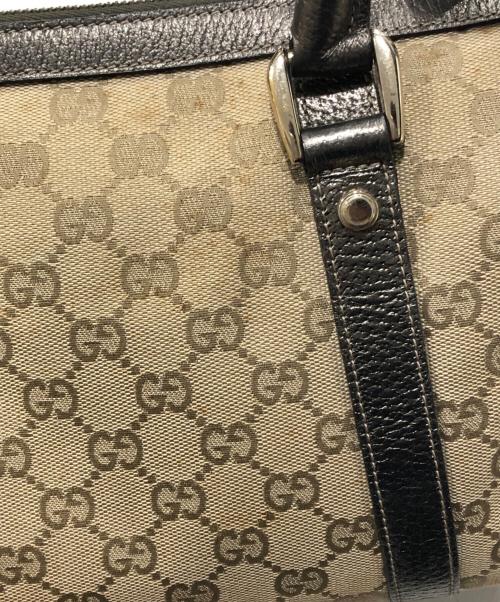 GUCCI（グッチ）GUCCI (グッチ) キャンバスミニボストンバッグ ベージュの古着・服飾アイテム