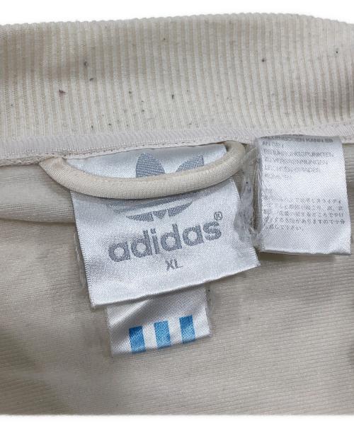 adidas（アディダス）adidas (アディダス) トラックジャケット ホワイト×ブラック サイズ:ＸＬの古着・服飾アイテム