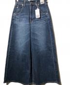Something×Spick and Spanサムシング×スピックアンドスパン）の古着「ワイドデニムパンツ/LISA SUPER WIDE（リサ　スーパー　ワイド））」｜インディゴ