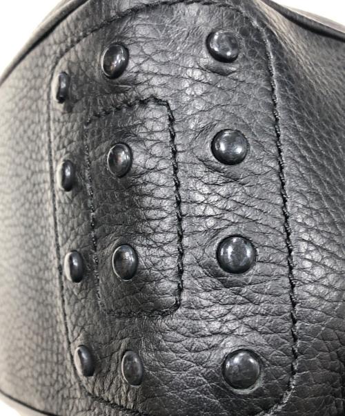 TOD'S（トッズ）TOD'S (トッズ) ドライビング レザー ハンドバッグ ブラックの古着・服飾アイテム