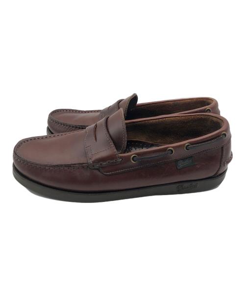 PARABOOT（パラブーツ）PARABOOT (パラブーツ) BEAMS (ビームス) レザーモカシンシューズ/デッキシューズ ブラウン サイズ:不明の古着・服飾アイテム