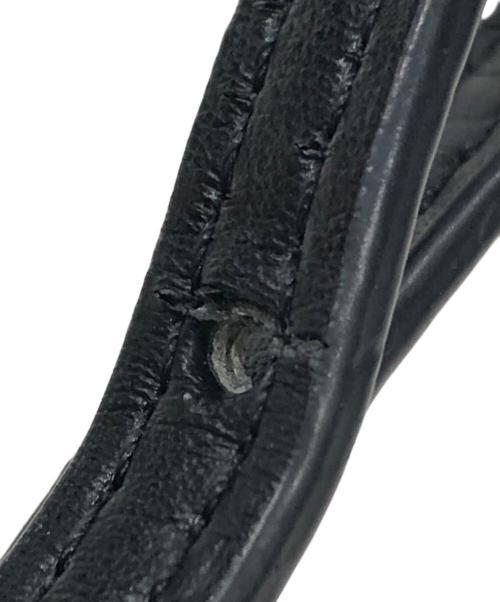 MIU MIU（ミュウミュウ）MIU MIU (ミュウミュウ) ヴィッテロ・ラックス レザー 2WAY ショルダーバッグ ブラックの古着・服飾アイテム