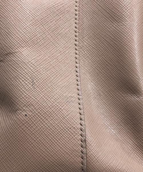 PRADA（プラダ）PRADA (プラダ) 2WAYレザーショルダーバッグ ピンクの古着・服飾アイテム