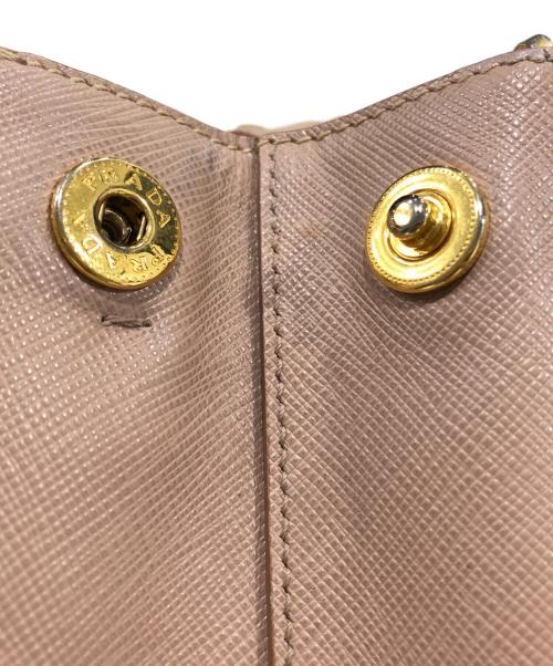 PRADA（プラダ）PRADA (プラダ) 2WAYレザーショルダーバッグ ピンクの古着・服飾アイテム