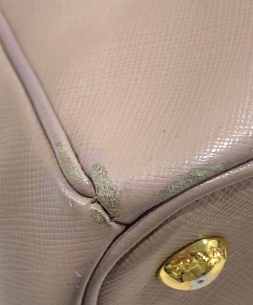 PRADA（プラダ）PRADA (プラダ) 2WAYレザーショルダーバッグ ピンクの古着・服飾アイテム