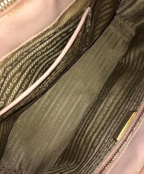 PRADA（プラダ）PRADA (プラダ) 2WAYレザーショルダーバッグ ピンクの古着・服飾アイテム