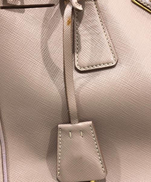 PRADA（プラダ）PRADA (プラダ) 2WAYレザーショルダーバッグ ピンクの古着・服飾アイテム